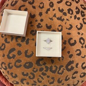 Elegant Silver Ring Set